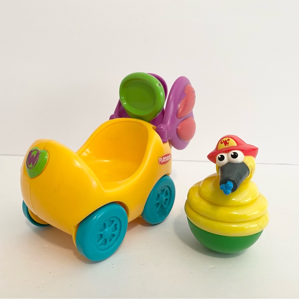 Playskool Weebles Wobble Hasbro Hose Figure Butterfly Buggy Vehicle Y2K Toy Lot